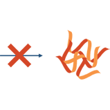 An illustration of a disease-associated protein stopping production after CRISPR therapy